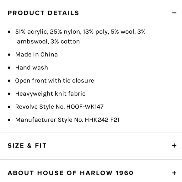 $378 HOUSE of HARLOW x REVOLVE NAVAJO SWEATER RALPH LAUREN BLANKET DUSTER BOHO - Picture 5 of 7